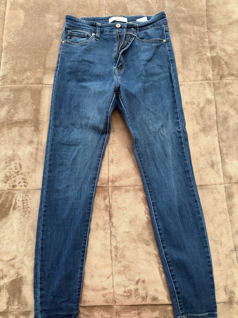 KanCan Women's Skinny Jeans in Dark Blue Denim